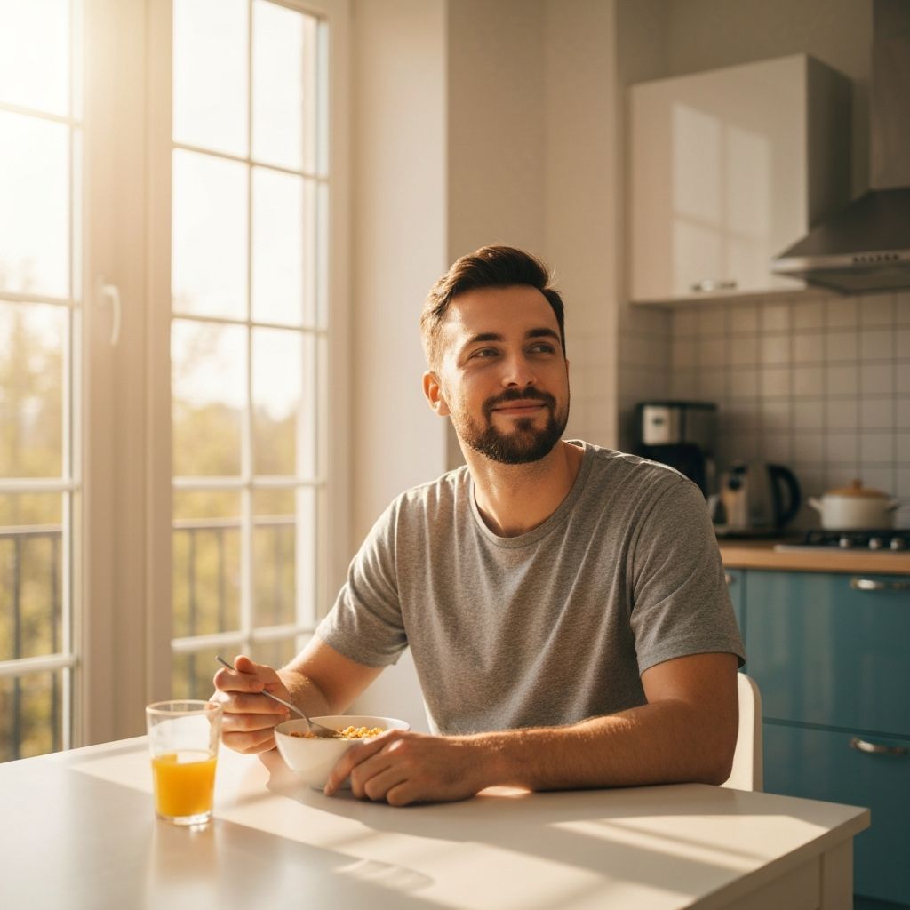 Breakfast in daily routine